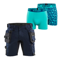 Blaklader Bundle: 1752 Dark Navy Blue Craftsman With Stretch + Boxers twin Pack