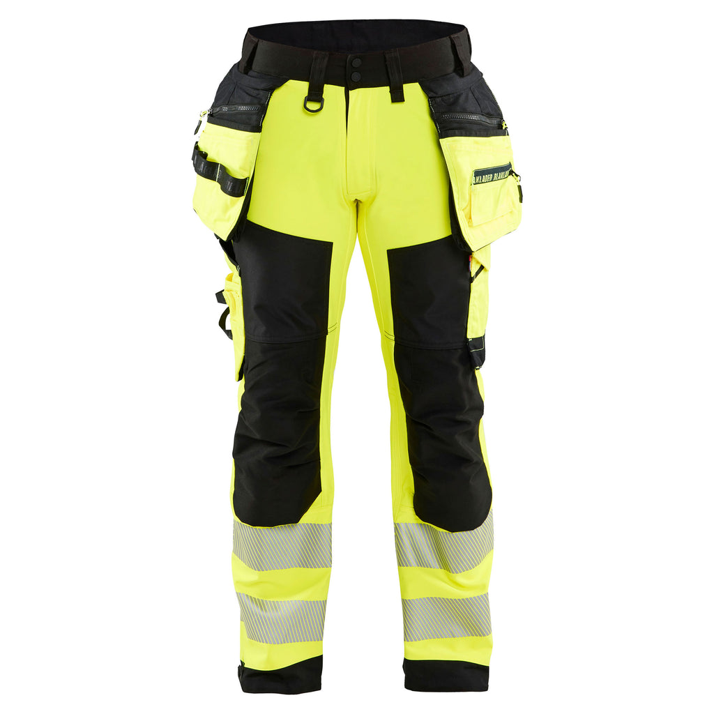 Blaklader 1820 Hi-Vis Softshell Trousers With Holster Pockets