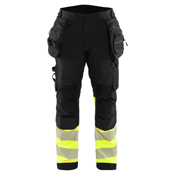 Blaklader 1821 Hi-Vis Softshell Trousers | Start Safety UK