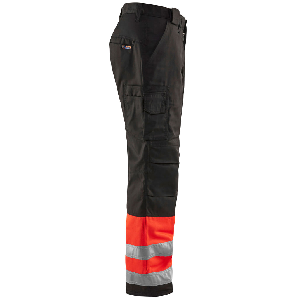 Blaklader 1862 Hi Vis Winter Trousers Hi Vis Red Black Right