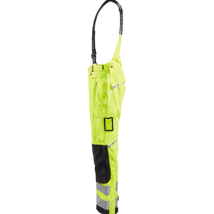 Blaklader 1867 Hi Vis Shell Trousers Hi Vis Yellow Black Left