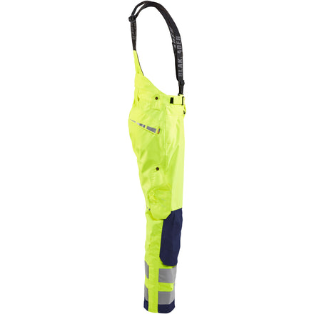 Blaklader 1867 Hi Vis Shell Trousers Hi Vis Yellow Navy Blue Right