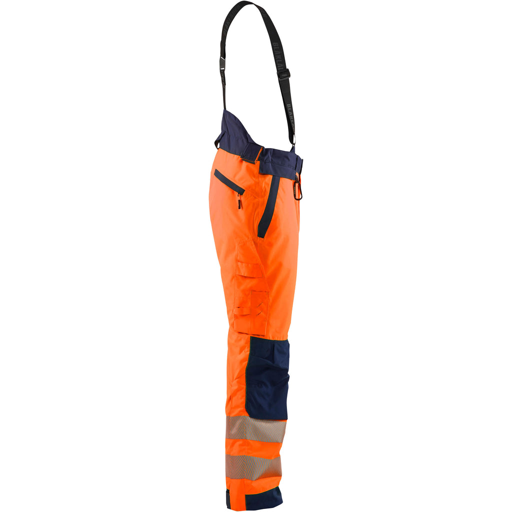 Blaklader 1875 Hi Vis Winter Trousers Hi Vis Orange Navy Blue Right