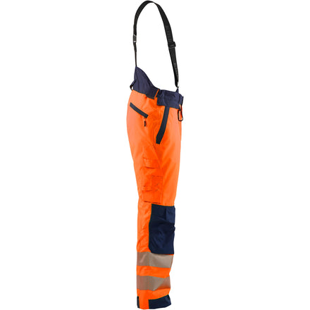 Blaklader 1875 Hi Vis Winter Trousers Hi Vis Orange Navy Blue Right