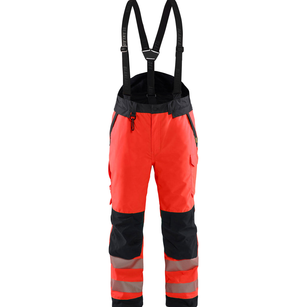 Blaklader 1875 Hi Vis Winter Trousers Hi Vis Red Black Main