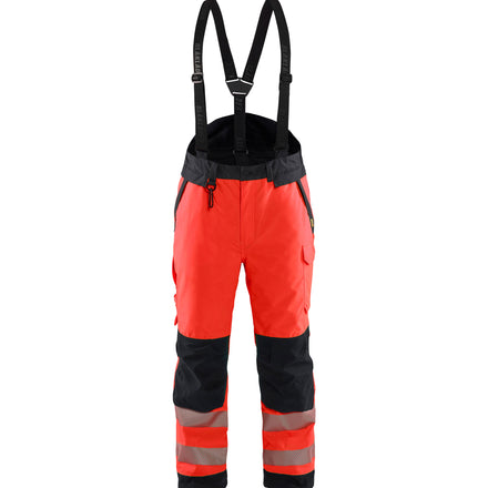 Blaklader 1875 Hi Vis Winter Trousers Hi Vis Red Black Main