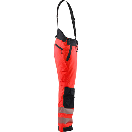 Blaklader 1875 Hi Vis Winter Trousers Hi Vis Red Black Right