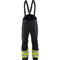 Blaklader 1877 Hi Vis Shell Trousers Black Hi Vis Yellow Main