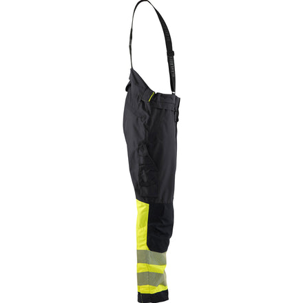 Blaklader 1877 Hi Vis Shell Trousers Black Hi Vis Yellow Right