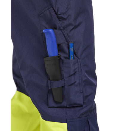 Blaklader 1877 Hi Vis Shell Trousers Navy Blue Hi Vis Yellow Feature 5