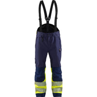 Blaklader 1877 Hi Vis Shell Trousers Navy Blue Hi Vis Yellow Main