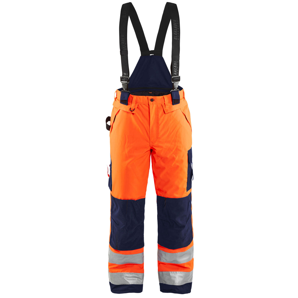 Blaklader 1885 Hi Vis Winter Trousers Hi Vis Orange Navy Blue Main