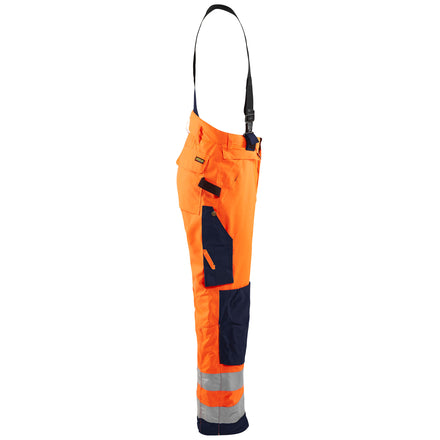 Blaklader 1885 Hi Vis Winter Trousers Hi Vis Orange Navy Blue Right