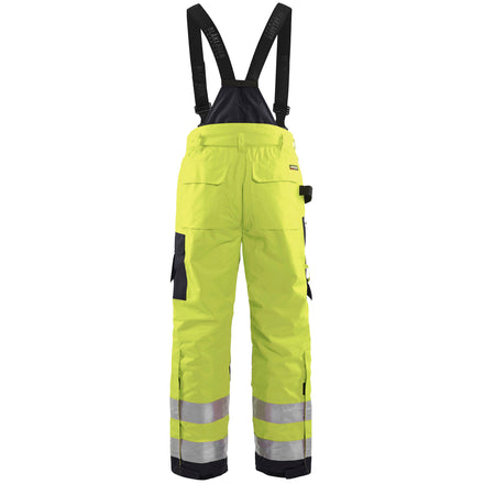 Blaklader 1885 Hi Vis Winter Trousers Hi Vis Yellow Black Back