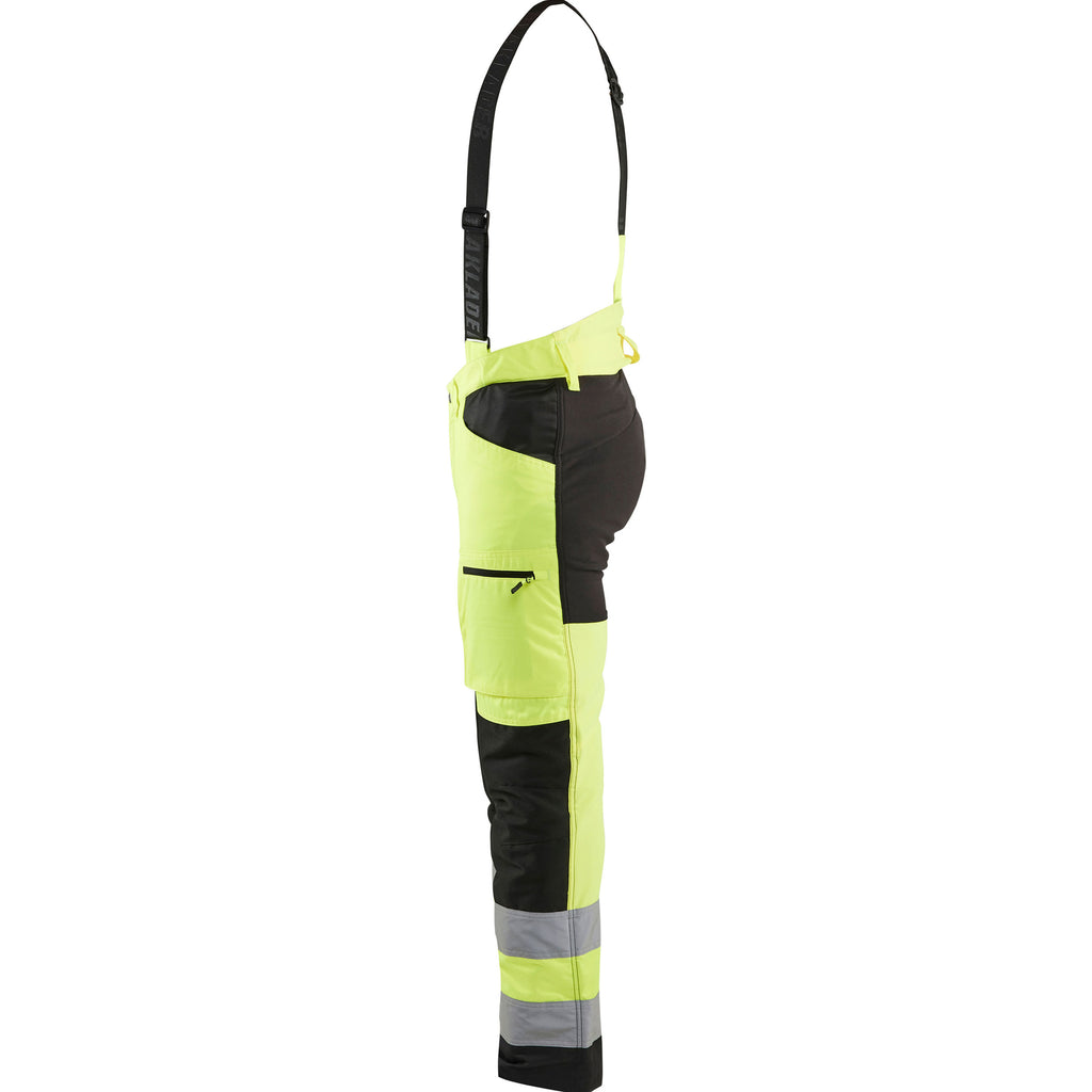 Blaklader 1920 Hi Vis Chainsaw Trousers Hi Vis Yellow Black Left