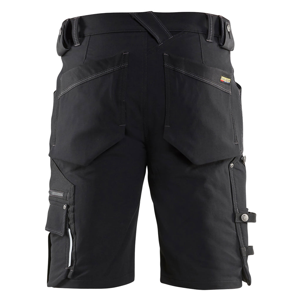 Blaklader 1987 Craftsman Shorts In 4 Way Stretch X1900 Black Back