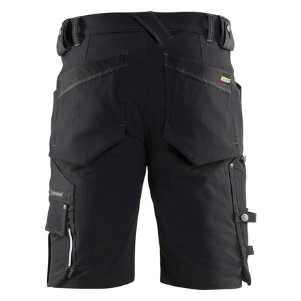 Blaklader 1987 Craftsman Shorts In 4 Way Stretch X1900 Black Back