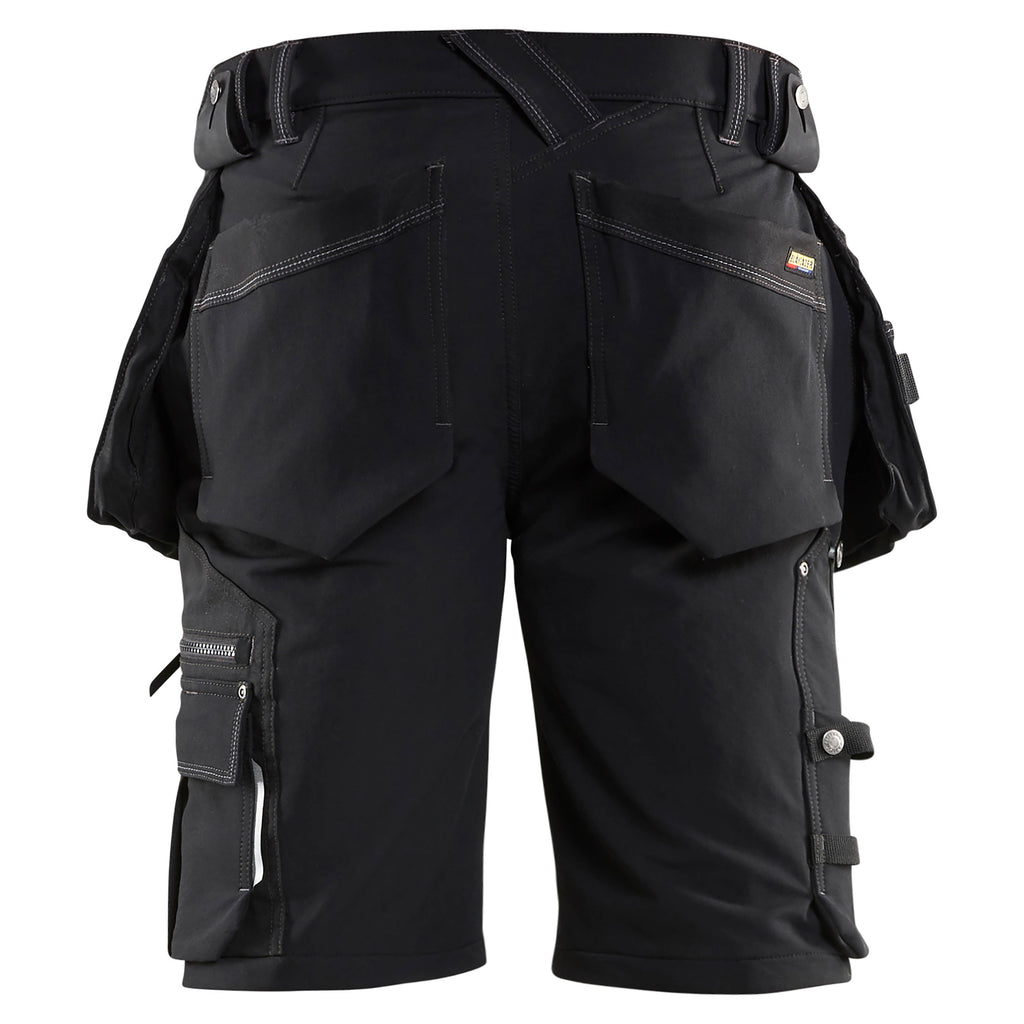 Blaklader 1988 Craftsman Shorts 4 Way Stretch X1900 Black Back