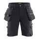 Blaklader 1988 Craftsman Shorts 4 Way Stretch X1900 Black Black Main