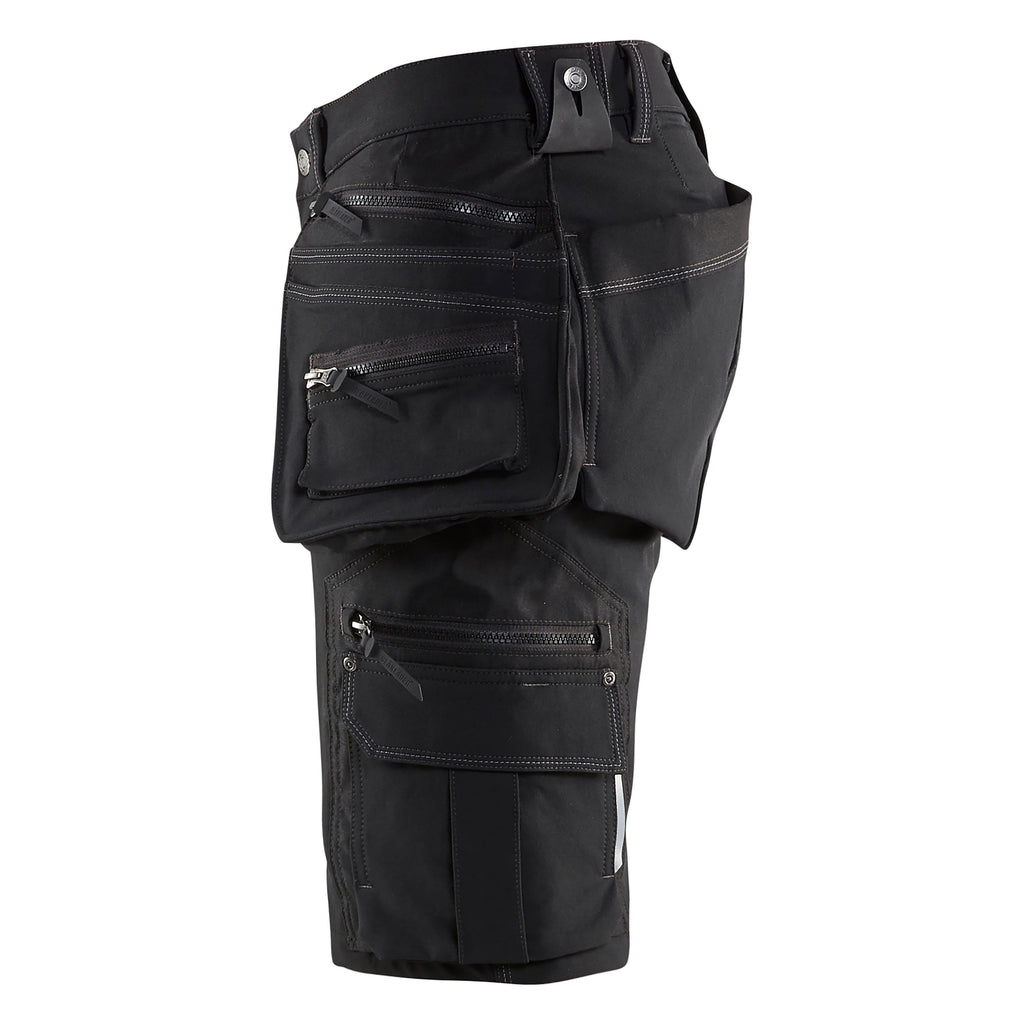 Blaklader 1988 Craftsman Shorts 4 Way Stretch X1900 Black Left