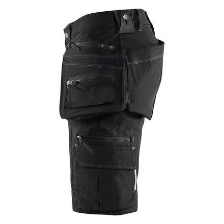 Blaklader 1988 Craftsman Shorts 4 Way Stretch X1900 Black Left