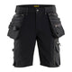 Blaklader 1988 Craftsman Shorts 4 Way Stretch X1900 Black Main