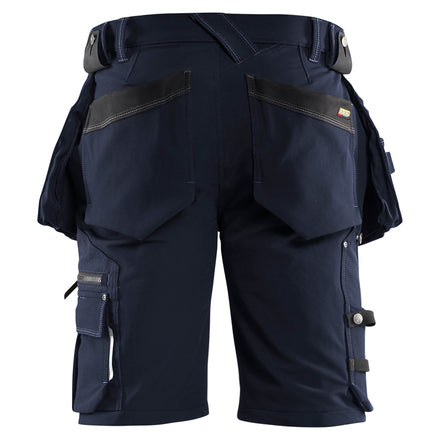 Blaklader 1988 Craftsman Shorts 4 Way Stretch X1900 Dark Navy Black Back