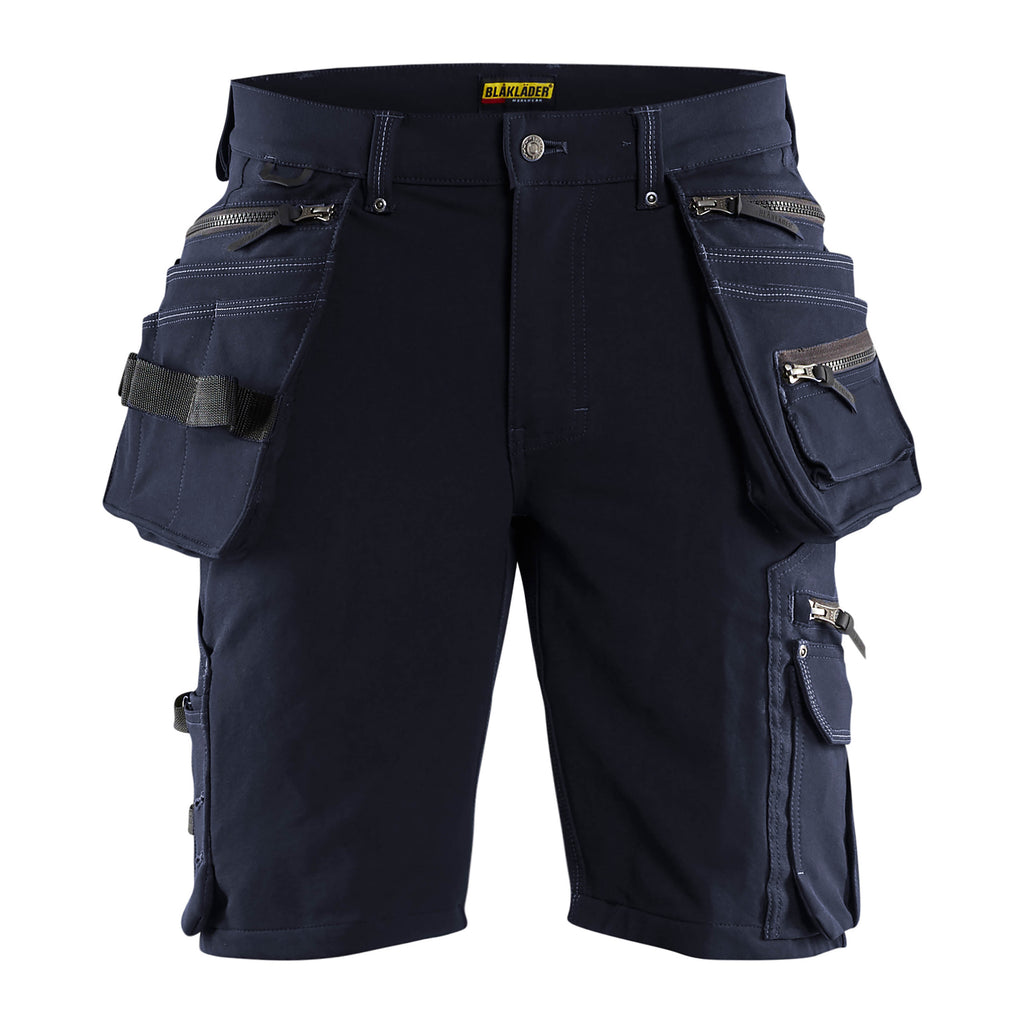 Blaklader 1988 Craftsman Shorts 4 Way Stretch X1900 Dark Navy Black Main