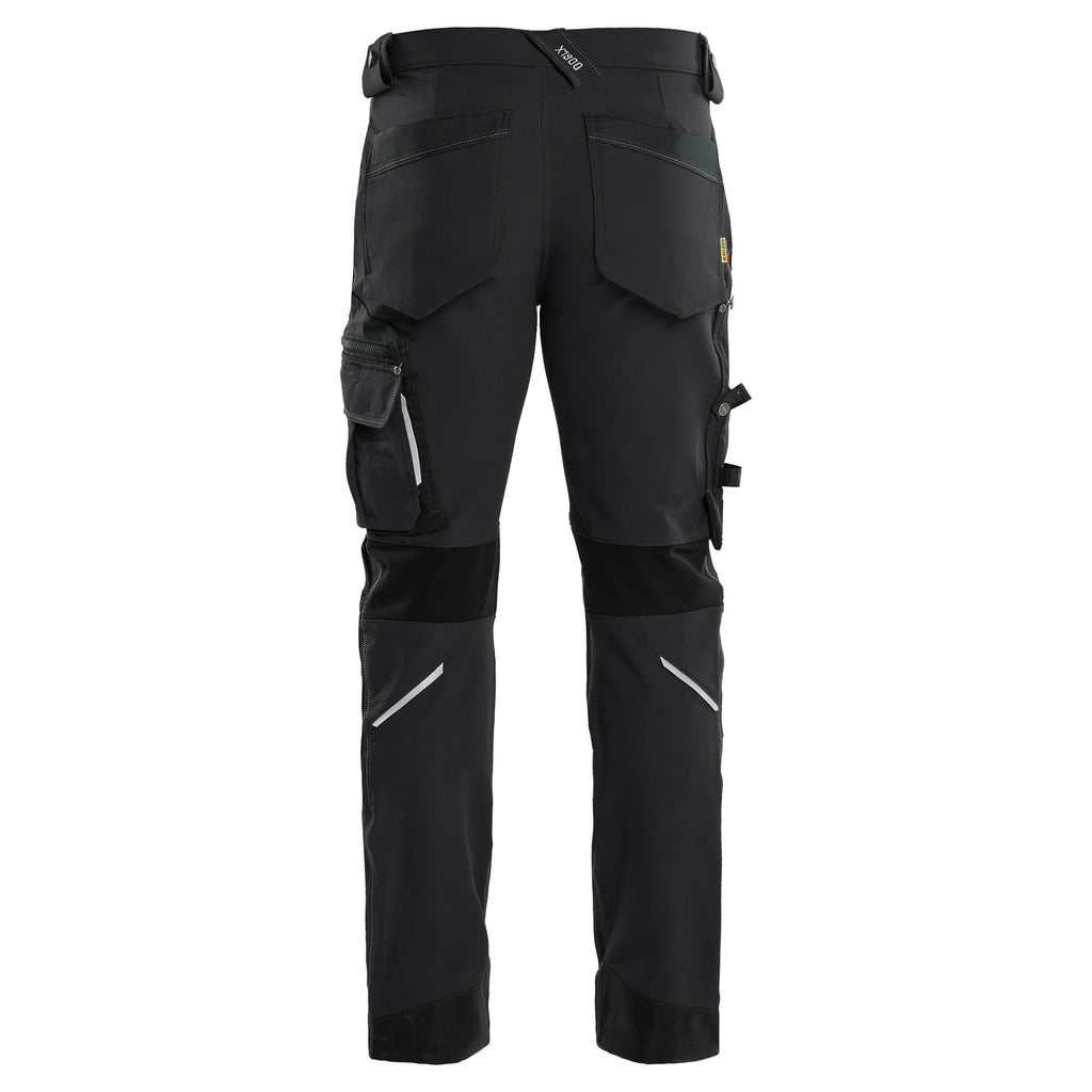 Blaklader 1989 Craftsman Trousers 4 Way Stretch X1900 Black Back
