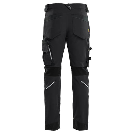 Blaklader 1989 Craftsman Trousers 4 Way Stretch X1900 Black Back