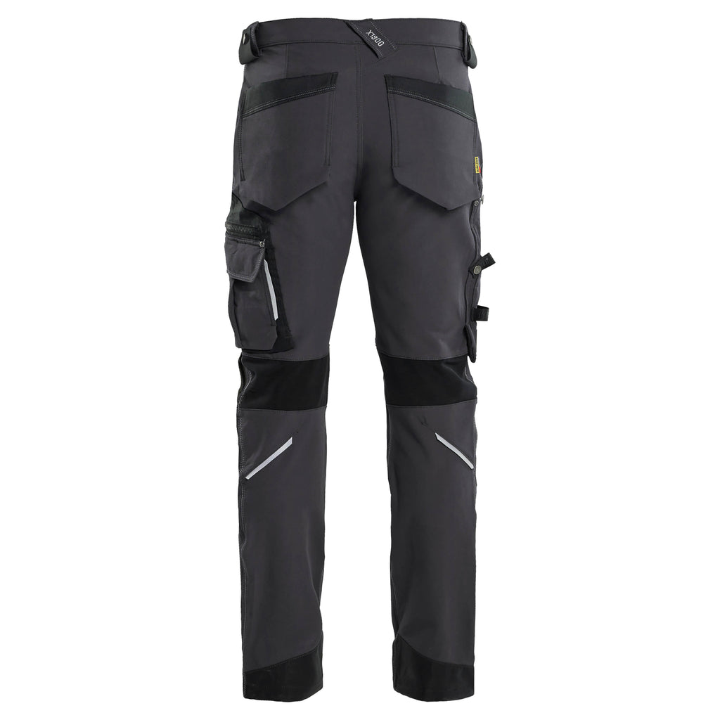 Blaklader 1989 Craftsman Trousers 4 Way Stretch X1900 Black Black Back