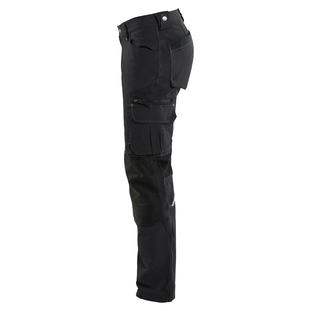 Blaklader 1989 Craftsman Trousers 4 Way Stretch X1900 Black Left