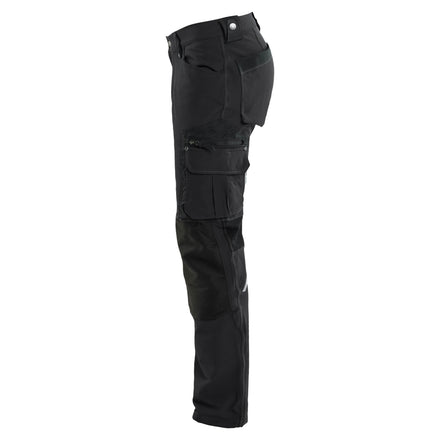 Blaklader 1989 Craftsman Trousers 4 Way Stretch X1900 Black Left