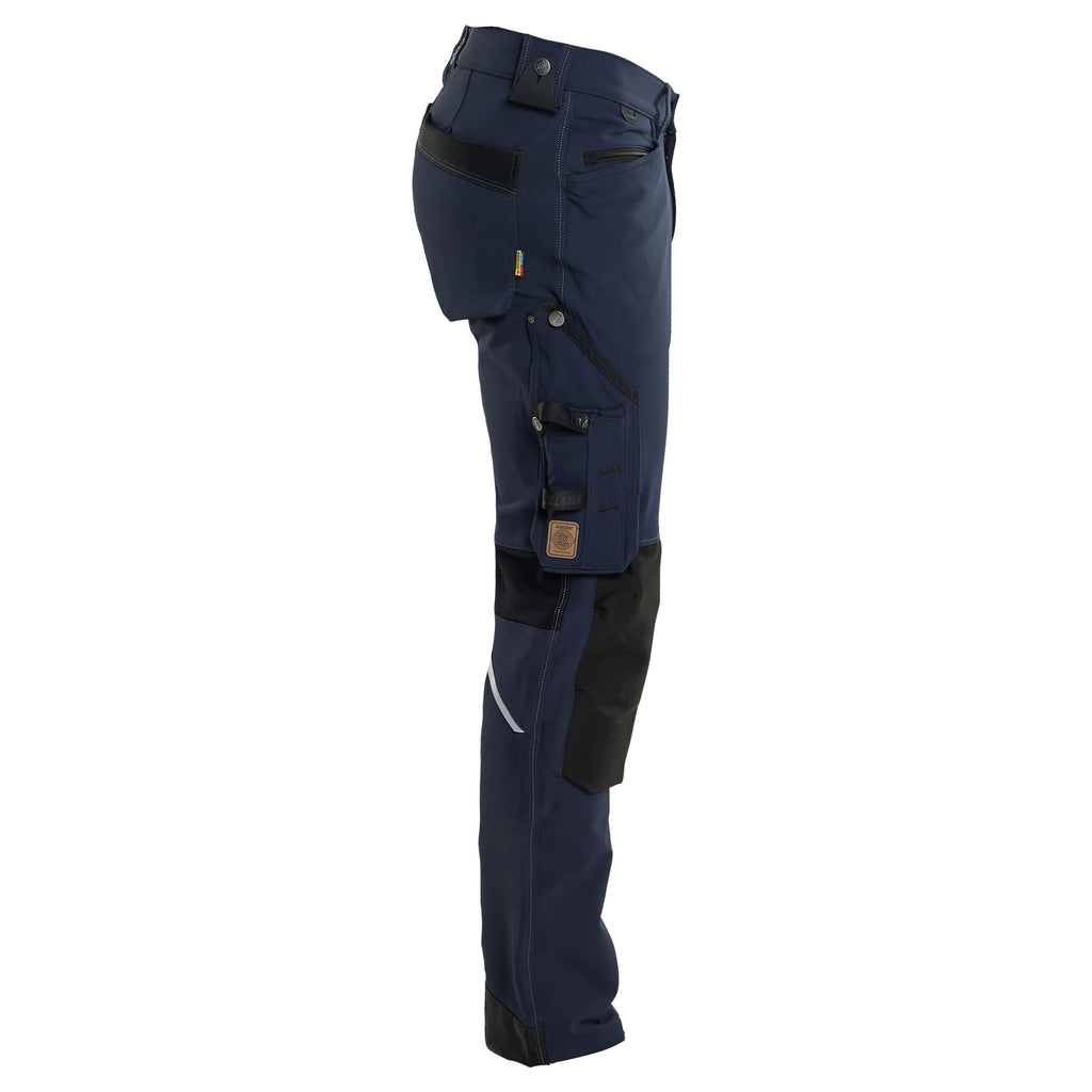 Blaklader 1989 Craftsman Trousers 4 Way Stretch X1900 Dark Navy Black Right