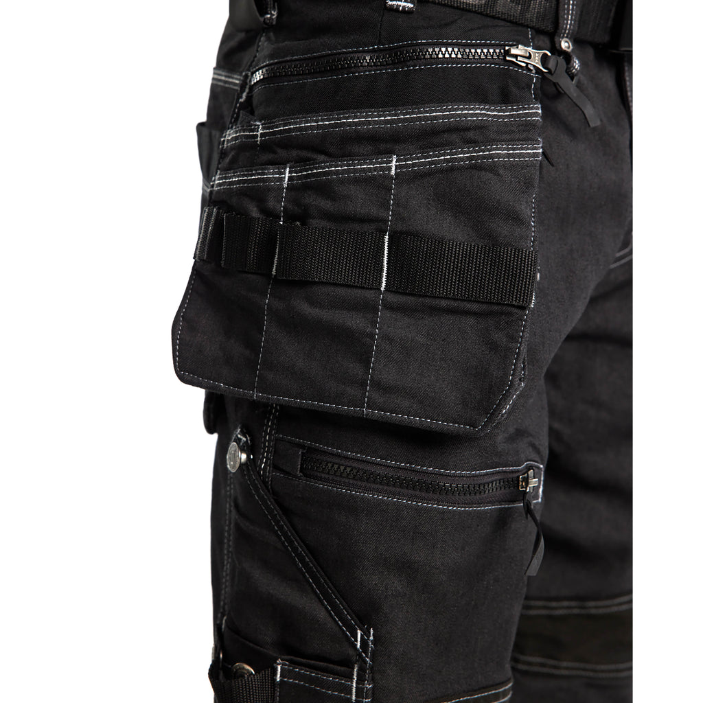 Blaklader 1990 Craftsman Trousers Stretch X1900 Black Feature 1
