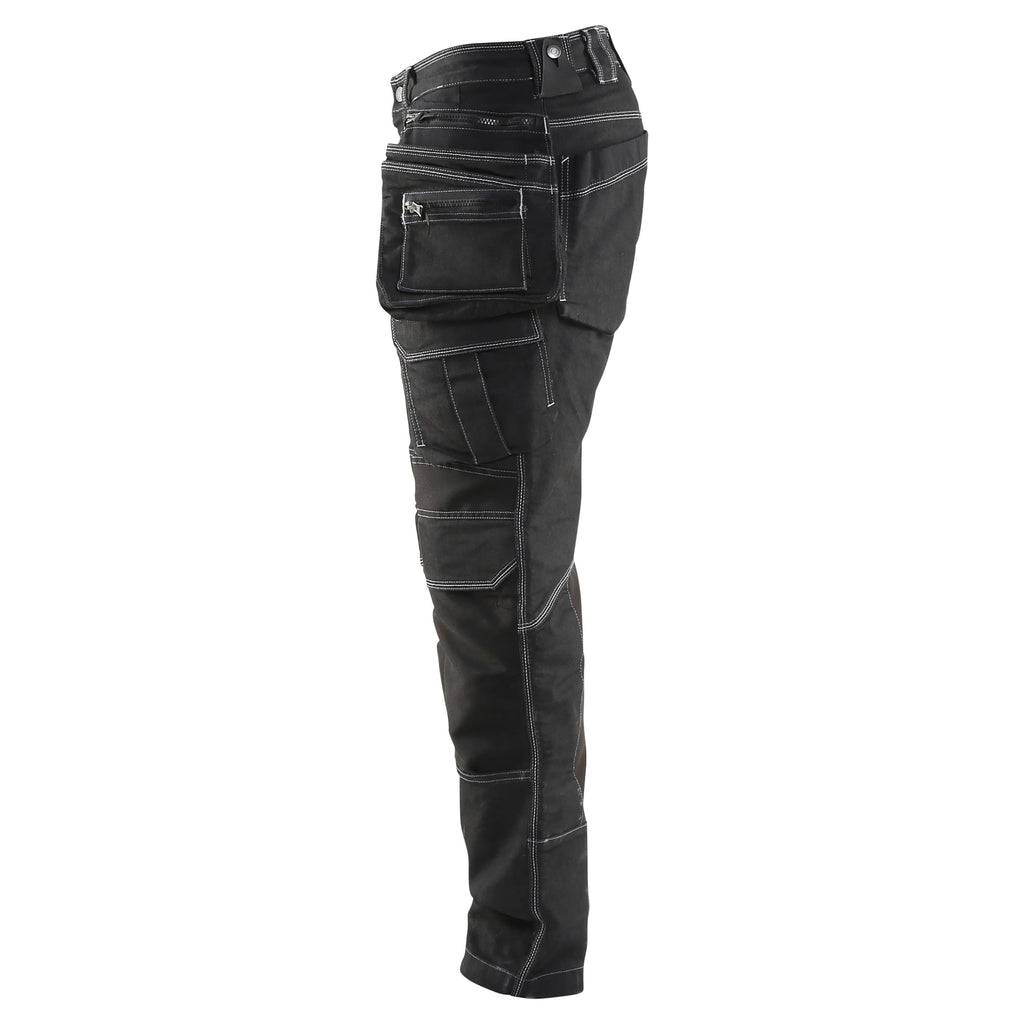 Blaklader 1990 Craftsman Trousers Stretch X1900 Black Left