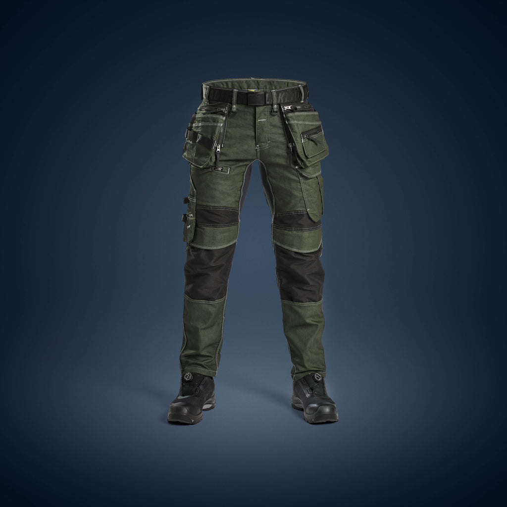 Blaklader 1990 Craftsman Trousers Stretch X1900 Forest Night Black Front 2
