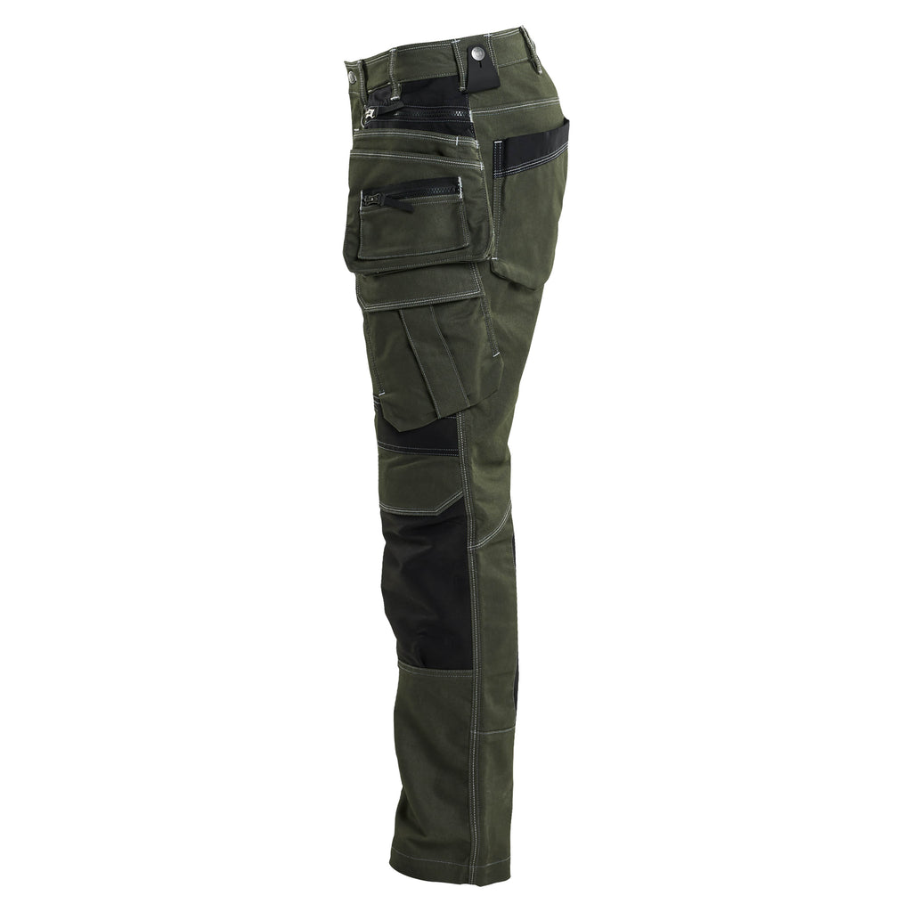 Blaklader 1990 Craftsman Trousers Stretch X1900 Forest Night Black Left
