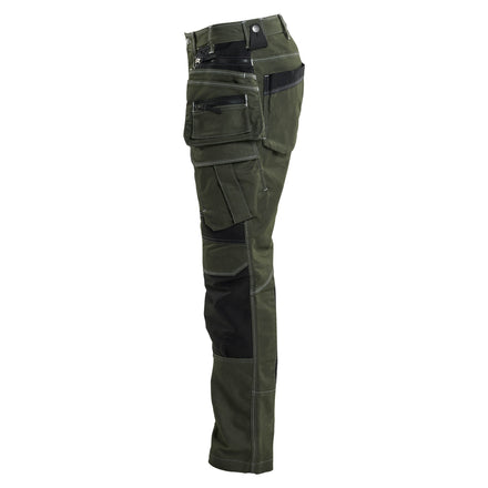Blaklader 1990 Craftsman Trousers Stretch X1900 Forest Night Black Left