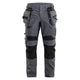 Blaklader 1990 Craftsman Trousers Stretch X1900 Mid Grey Black Main
