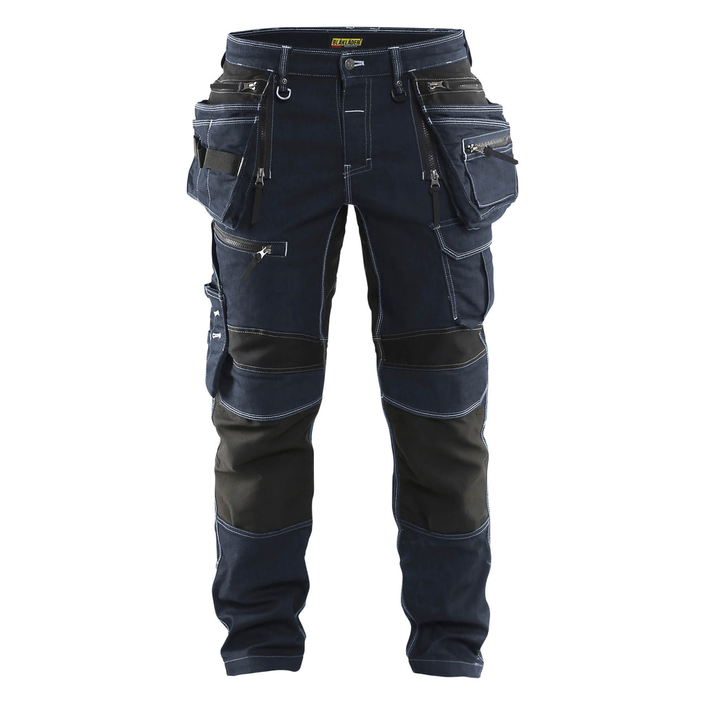 Blaklader 1990 Craftsman Trousers Stretch X1900 Navy Blue Black Main