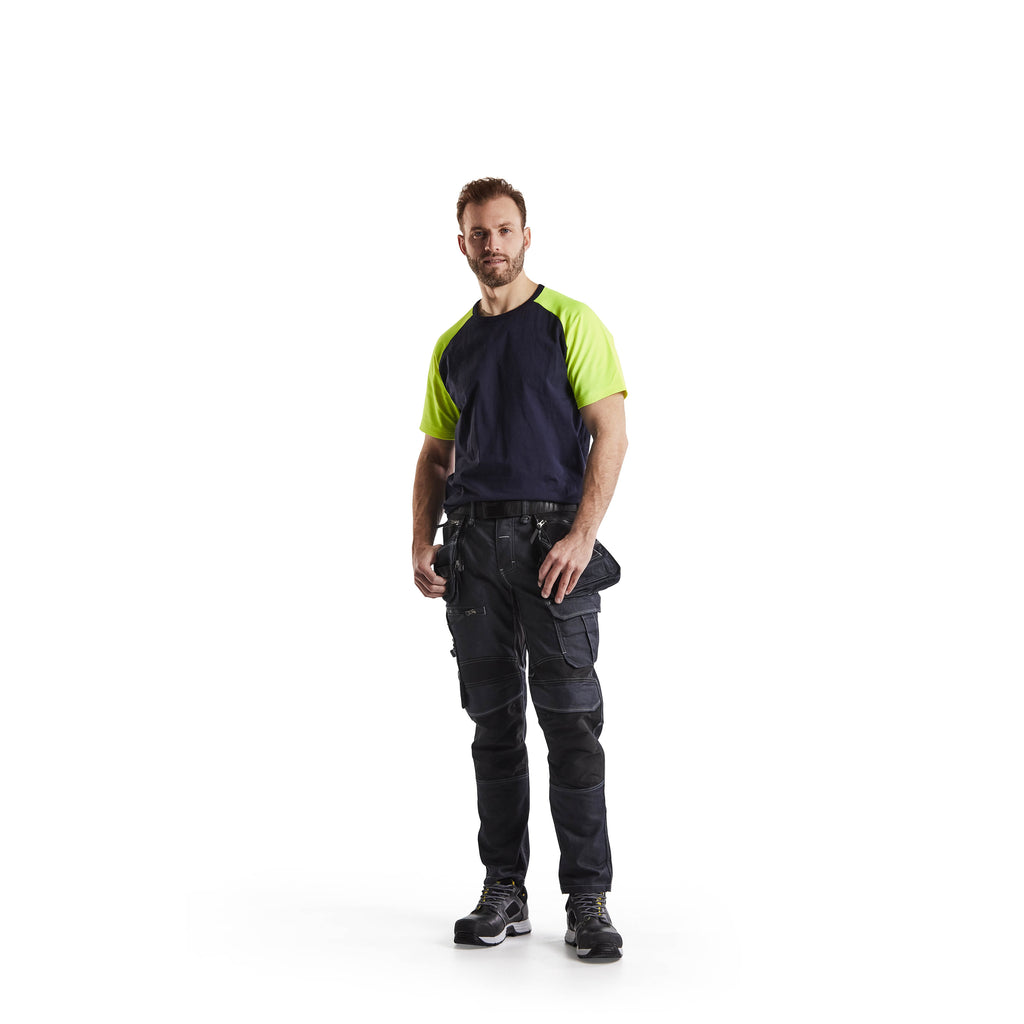 Blaklader 1990 Craftsman Trousers Stretch X1900 Navy Blue Black Model