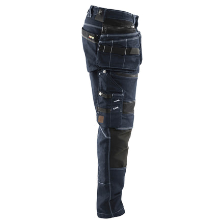 Blaklader 1990 Craftsman Trousers Stretch X1900 Navy Blue Black Right