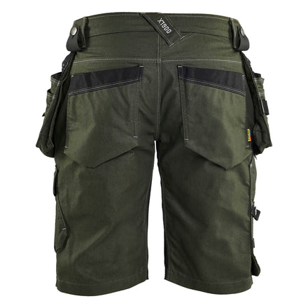 Blaklader 1992 Craftsman Shorts Stretch X1900 Forest Night Black Back