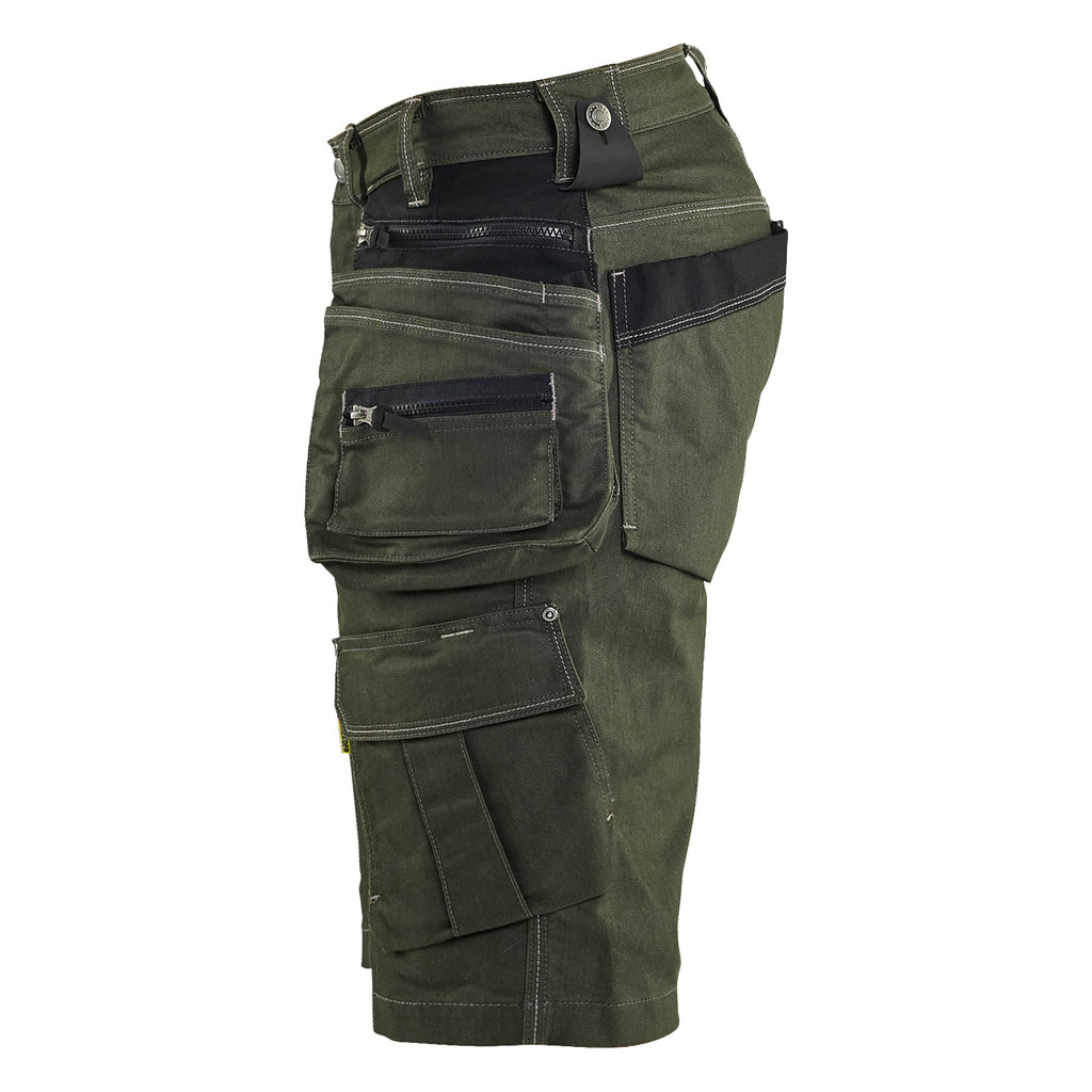 Blaklader 1992 Craftsman Shorts Stretch X1900 Forest Night Black Left