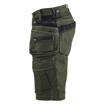 Blaklader 1992 Craftsman Shorts Stretch X1900 Forest Night Black Left