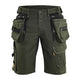 Blaklader 1992 Craftsman Shorts Stretch X1900 Forest Night Black Main