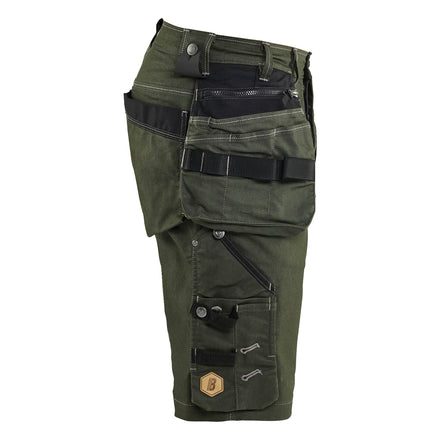 Blaklader 1992 Craftsman Shorts Stretch X1900 Forest Night Black Right