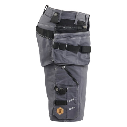 Blaklader 1992 Craftsman Shorts Stretch X1900 Mid Grey Black Right
