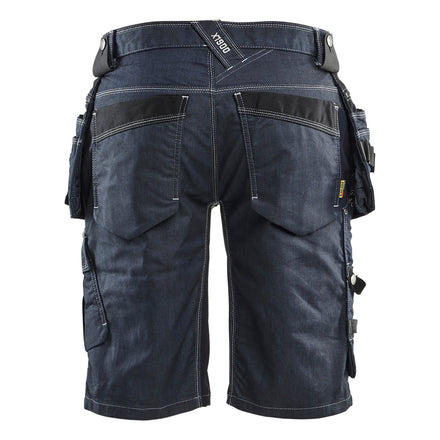 Blaklader 1992 Craftsman Shorts Stretch X1900 Navy Blue Black Back